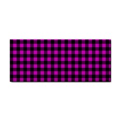 Lumberjack Fabric Pattern Pink Black Cosmetic Storage Cases by EDDArt