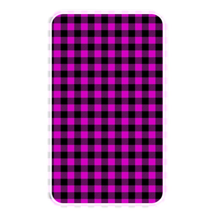 Lumberjack Fabric Pattern Pink Black Memory Card Reader