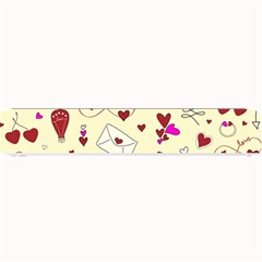 Valentinstag Love Hearts Pattern Red Yellow Small Bar Mats by EDDArt