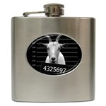 Criminal goat  Hip Flask (6 oz) Front