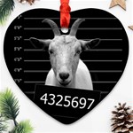 Criminal goat  Heart Ornament (Two Sides) Front