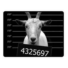 Criminal Goat  Fleece Blanket (small) by Valentinaart