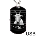 Criminal goat  Dog Tag USB Flash (Two Sides) Front