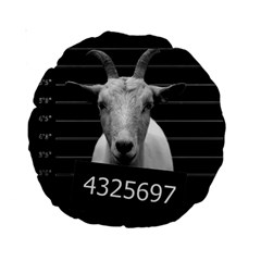 Criminal Goat  Standard 15  Premium Round Cushions by Valentinaart