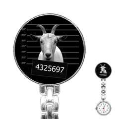 Criminal Goat  Stainless Steel Nurses Watch by Valentinaart