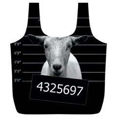 Criminal Goat  Full Print Recycle Bags (l)  by Valentinaart