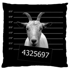 Criminal Goat  Large Flano Cushion Case (two Sides) by Valentinaart