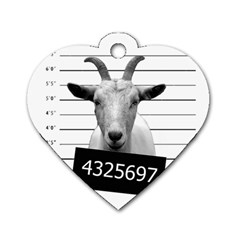 Criminal Goat  Dog Tag Heart (one Side) by Valentinaart