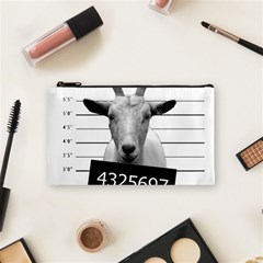 Criminal Goat  Cosmetic Bag (small)  by Valentinaart