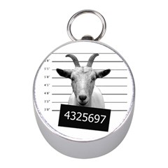 Criminal Goat  Mini Silver Compasses by Valentinaart