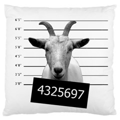 Criminal Goat  Large Flano Cushion Case (two Sides) by Valentinaart