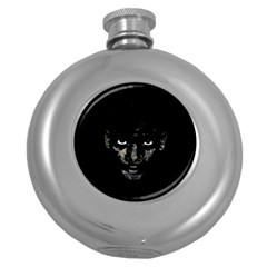 Wild Child  Round Hip Flask (5 Oz) by Valentinaart