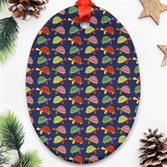 Turtle Pattern Ornament (oval) by Valentinaart