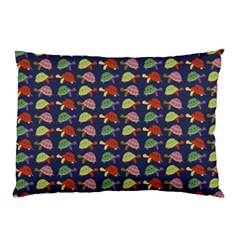 Turtle Pattern Pillow Case (two Sides) by Valentinaart