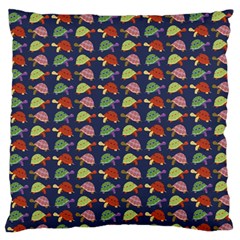 Turtle Pattern Standard Flano Cushion Case (one Side) by Valentinaart