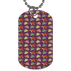 Turtle Pattern Dog Tag (two Sides) by Valentinaart