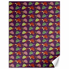 Turtle Pattern Canvas 18  X 24   by Valentinaart