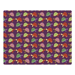 Turtle Pattern Double Sided Flano Blanket (large)  by Valentinaart