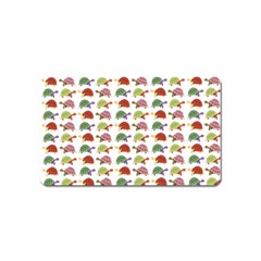 Turtle Pattern Magnet (name Card) by Valentinaart