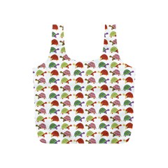 Turtle Pattern Full Print Recycle Bags (s)  by Valentinaart