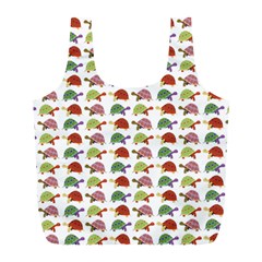 Turtle Pattern Full Print Recycle Bags (l)  by Valentinaart