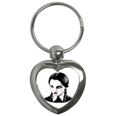 Wednesday Addams Key Chains (Heart) 