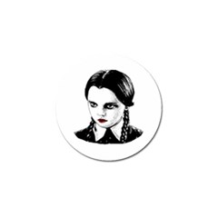 Wednesday Addams Golf Ball Marker by Valentinaart