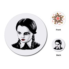 Wednesday Addams Playing Cards (Round) 