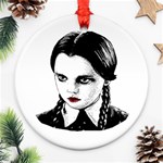 Wednesday Addams Round Ornament (Two Sides) Front