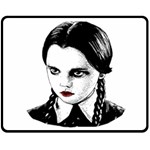 Wednesday Addams Fleece Blanket (Medium)  60 x50  Blanket Front