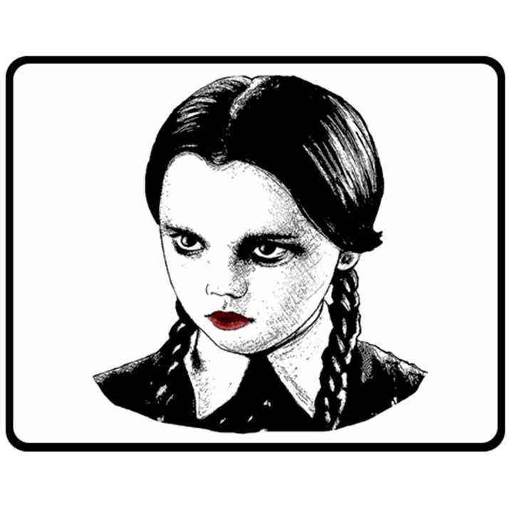 Wednesday Addams Fleece Blanket (Medium) 