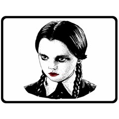 Wednesday Addams Double Sided Fleece Blanket (Large) 