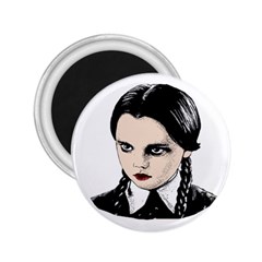 Wednesday Addams 2 25  Magnets by Valentinaart