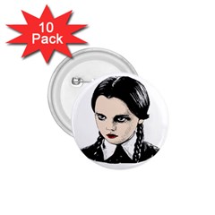 Wednesday Addams 1 75  Buttons (10 Pack) by Valentinaart