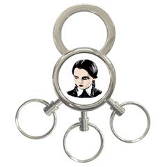 Wednesday Addams 3-ring Key Chains by Valentinaart