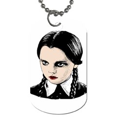 Wednesday Addams Dog Tag (two Sides) by Valentinaart