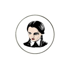 Wednesday Addams Hat Clip Ball Marker by Valentinaart