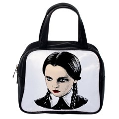 Wednesday Addams Classic Handbags (one Side) by Valentinaart