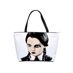 Wednesday Addams Shoulder Handbags by Valentinaart