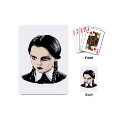 Wednesday Addams Playing Cards (mini)  by Valentinaart