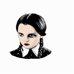 Wednesday Addams Large Garden Flag (two Sides) by Valentinaart