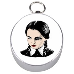 Wednesday Addams Silver Compasses by Valentinaart