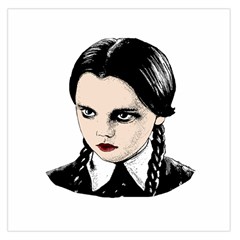 Wednesday Addams Large Satin Scarf (square) by Valentinaart