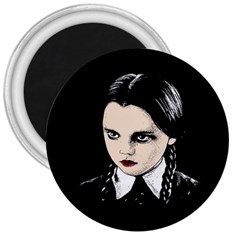 Wednesday Addams 3  Magnets by Valentinaart