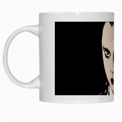 Wednesday Addams White Mugs by Valentinaart