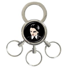 Wednesday Addams 3-ring Key Chains by Valentinaart