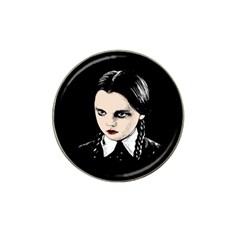 Wednesday Addams Hat Clip Ball Marker by Valentinaart