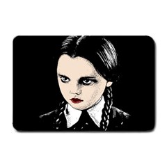 Wednesday Addams Small Doormat  by Valentinaart