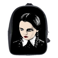 Wednesday Addams School Bags(large)  by Valentinaart