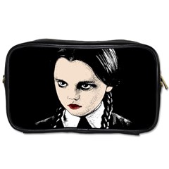 Wednesday Addams Toiletries Bags by Valentinaart